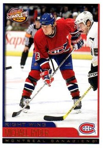 #597 Michael Ryder - Montreal Canadiens - 2003-04 Pacific Complete Hockey
