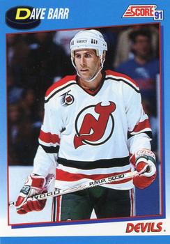 #597 Dave Barr - New Jersey Devils - 1991-92 Score Canadian Bilingual Hockey