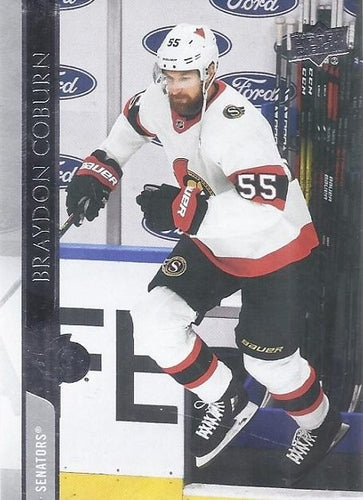 #597 Braydon Coburn - Ottawa Senators - 2020-21 Upper Deck Hockey