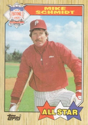 #597 Mike Schmidt - Philadelphia Phillies - 1987 Topps Baseball