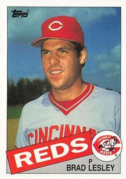 #597 Brad Lesley - Cincinnati Reds - 1985 Topps Baseball