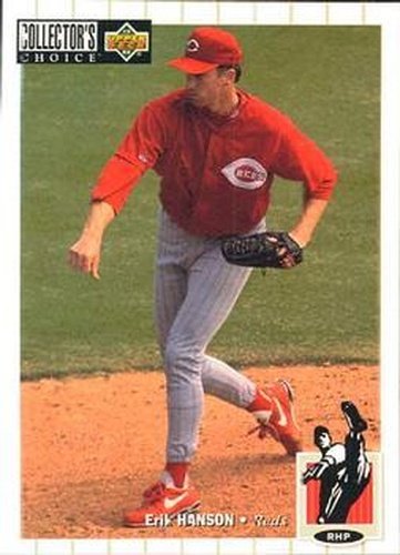 #597 Erik Hanson - Cincinnati Reds - 1994 Collector's Choice Baseball