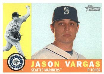 #597 Jason Vargas - Seattle Mariners - 2009 Topps Heritage Baseball