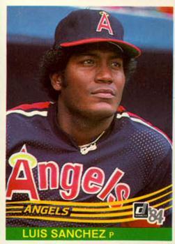 #597 Luis Sanchez - California Angels - 1984 Donruss Baseball