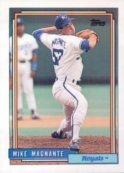 #597 Mike Magnante - Kansas City Royals - 1992 Topps Baseball