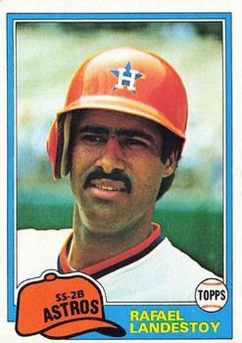 #597 Rafael Landestoy - Houston Astros - 1981 Topps Baseball