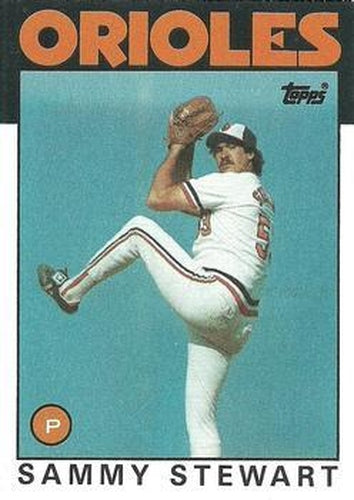 #597 Sammy Stewart - Baltimore Orioles - 1986 Topps Baseball