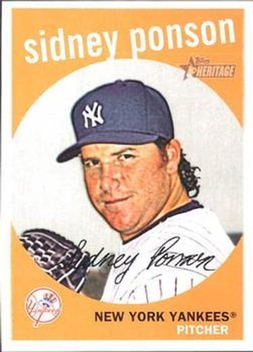 #597 Sidney Ponson - New York Yankees - 2008 Topps Heritage Baseball