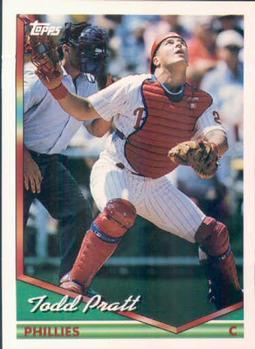 #597 Todd Pratt - Philadelphia Phillies - 1994 Topps Baseball