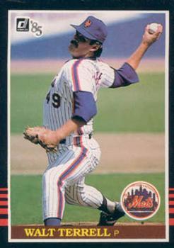 #597 Walt Terrell - New York Mets - 1985 Donruss Baseball