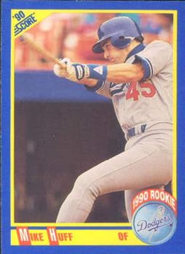 #597 Mike Huff - Los Angeles Dodgers - 1990 Score Baseball
