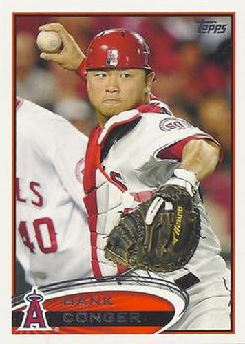 #597 Hank Conger - Los Angeles Angels - 2012 Topps Baseball