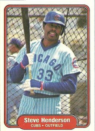 #597 Steve Henderson - Chicago Cubs - 1982 Fleer Baseball