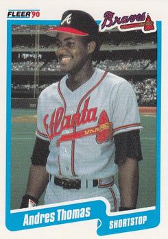 #597 Andres Thomas - Atlanta Braves - 1990 Fleer USA Baseball