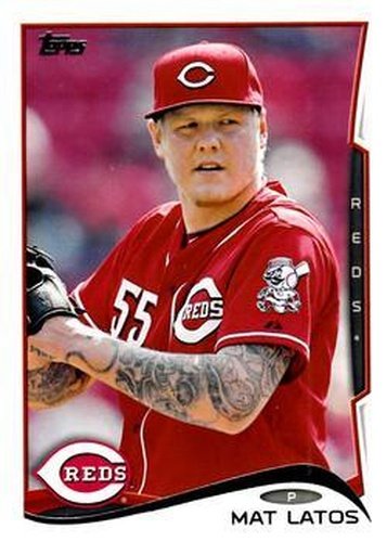 #597a Mat Latos - Cincinnati Reds - 2014 Topps Baseball