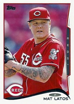 #597b Mat Latos - Cincinnati Reds - 2014 Topps Baseball