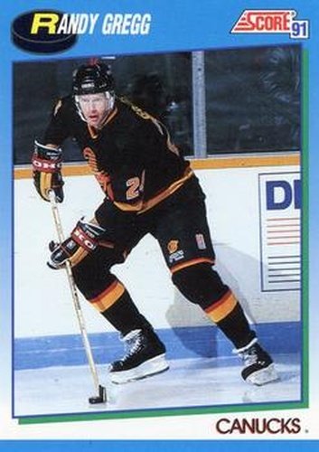 #598 Randy Gregg - Vancouver Canucks - 1991-92 Score Canadian Hockey