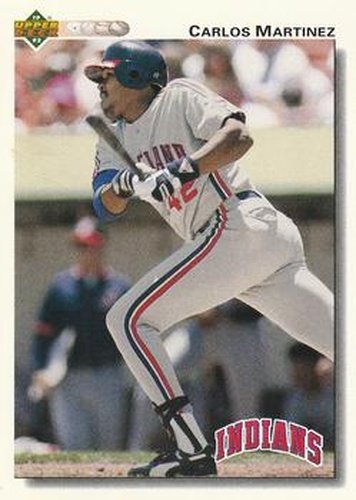 #598 Carlos Martinez - Cleveland Indians - 1992 Upper Deck Baseball