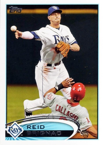 #598 Reid Brignac - Tampa Bay Rays - 2012 Topps Baseball