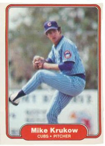 #598 Mike Krukow - Chicago Cubs - 1982 Fleer Baseball