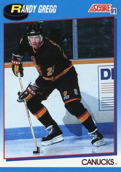 #598 Randy Gregg - Vancouver Canucks - 1991-92 Score Canadian Bilingual Hockey