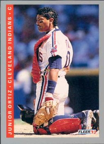#598 Junior Ortiz - Cleveland Indians - 1993 Fleer Baseball