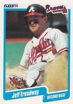#598 Jeff Treadway - Atlanta Braves - 1990 Fleer USA Baseball