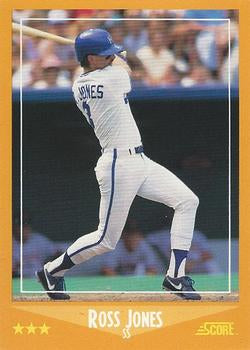 #598 Ross Jones - Kansas City Royals - 1988 Score Baseball