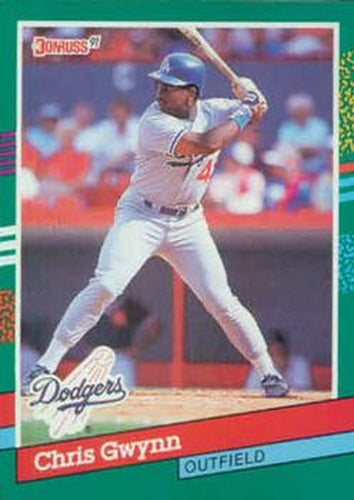 #598 Chris Gwynn - Los Angeles Dodgers - 1991 Donruss Baseball