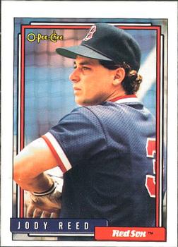 #598 Jody Reed - Boston Red Sox - 1992 O-Pee-Chee Baseball