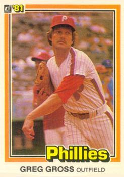 #598 Greg Gross - Philadelphia Phillies - 1981 Donruss Baseball