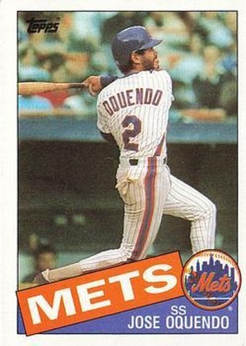 #598 Jose Oquendo - New York Mets - 1985 Topps Baseball