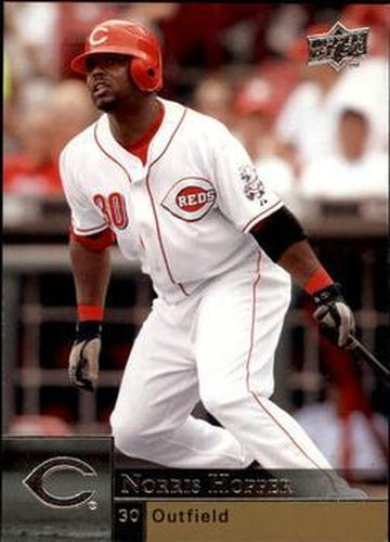#598 Norris Hopper - Cincinnati Reds - 2009 Upper Deck Baseball