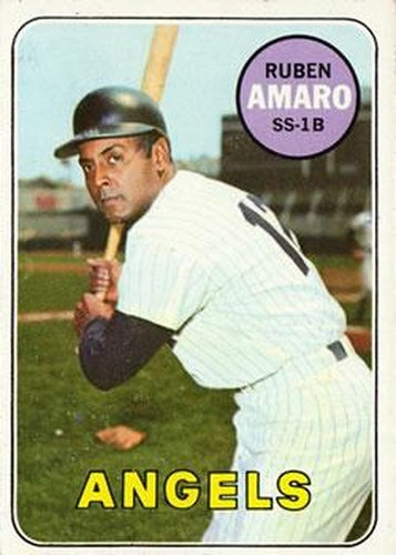 #598 Ruben Amaro - California Angels - 1969 Topps Baseball
