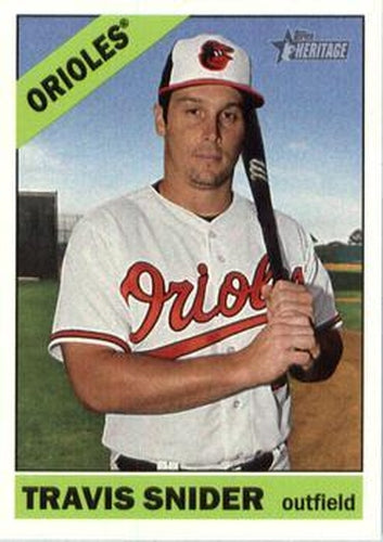 #598 Travis Snider - Baltimore Orioles - 2015 Topps Heritage Baseball