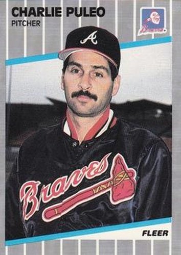 #598 Charlie Puleo - Atlanta Braves - 1989 Fleer Baseball