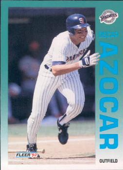 #598 Oscar Azocar - San Diego Padres - 1992 Fleer Baseball