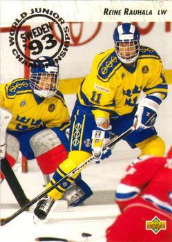 #598 Reine Rauhala - Sweden - 1992-93 Upper Deck Hockey