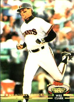 #598 Will Clark - San Francisco Giants - 1992 Stadium Club Baseball