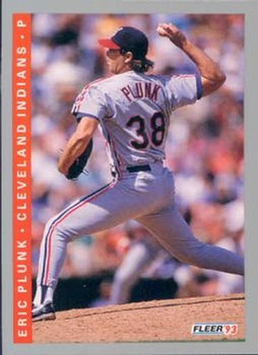 #599 Eric Plunk - Cleveland Indians - 1993 Fleer Baseball