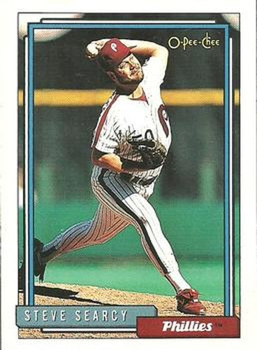#599 Steve Searcy - Philadelphia Phillies - 1992 O-Pee-Chee Baseball