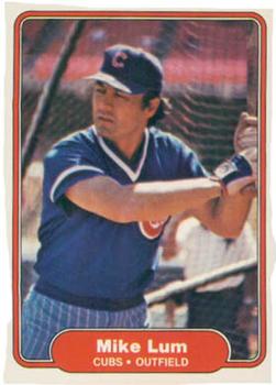 #599 Mike Lum - Chicago Cubs - 1982 Fleer Baseball