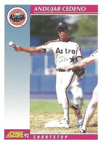 #599 Andujar Cedeno - Houston Astros - 1992 Score Baseball