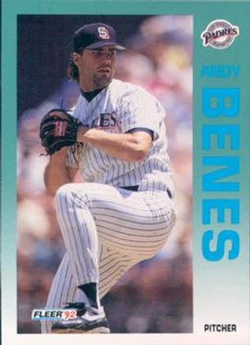 #599 Andy Benes - San Diego Padres - 1992 Fleer Baseball
