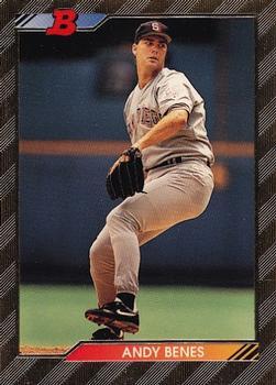 #599 Andy Benes - San Diego Padres - 1992 Bowman Baseball