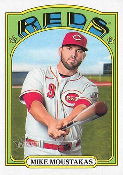 #599 Mike Moustakas - Cincinnati Reds - 2021 Topps Heritage Baseball