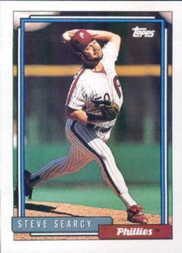 #599 Steve Searcy - Philadelphia Phillies - 1992 Topps Baseball