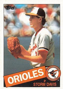 #599 Storm Davis - Baltimore Orioles - 1985 Topps Baseball
