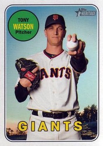 #599 Tony Watson - San Francisco Giants - 2018 Topps Heritage Baseball