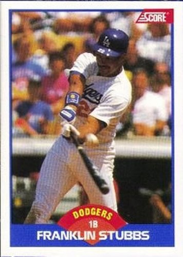 #599 Franklin Stubbs - Los Angeles Dodgers - 1989 Score Baseball